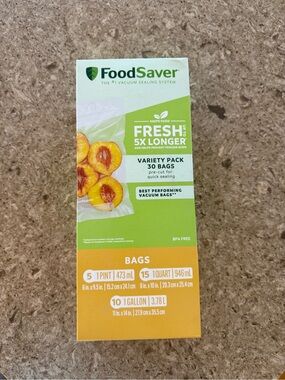 FoodSaver Variety Pack Vacuum Sealer Bags - Green/Yellow